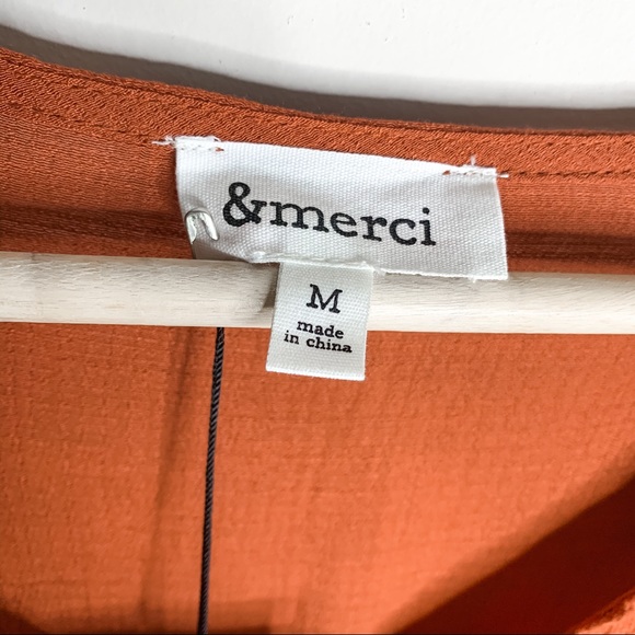 NWT &MERCI RUST RUFFLE ROMPER - Picture 11 of 11